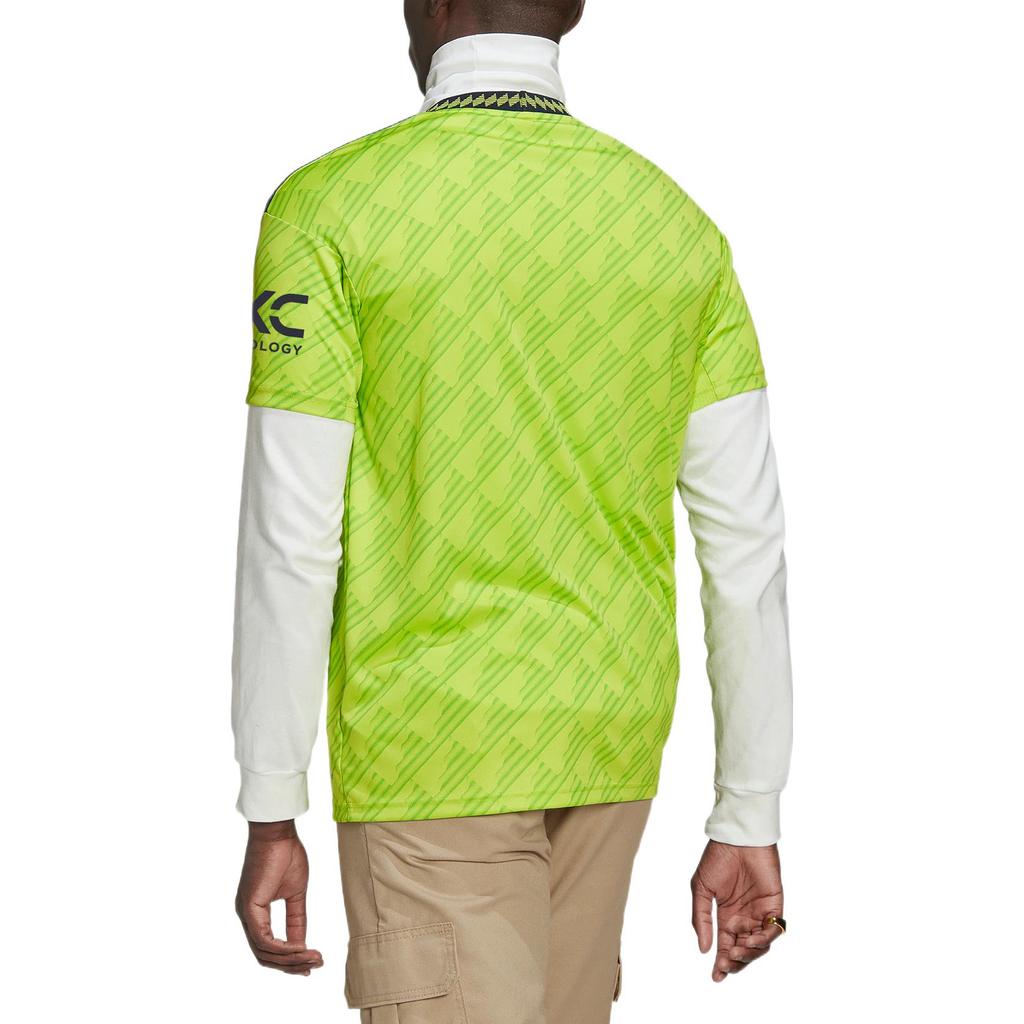 Adidas Manchester United 22/23 Third Jersey Semi Solar Slime Men Streetwear HE2981