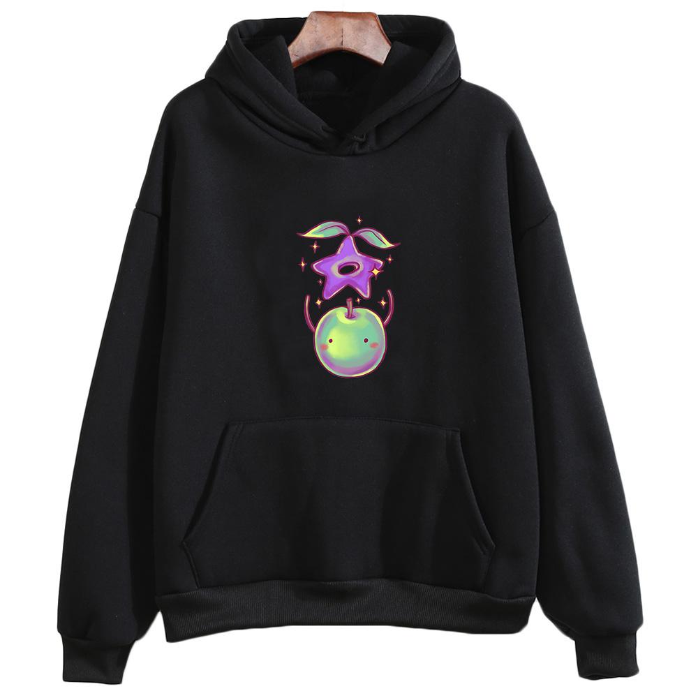 Stardew Valley Junimo Pattern Hoody Women Fashion Long-sleeve Sweatshirts Cute Cartoon Graphic Hoodie Comfortable Casual Tops