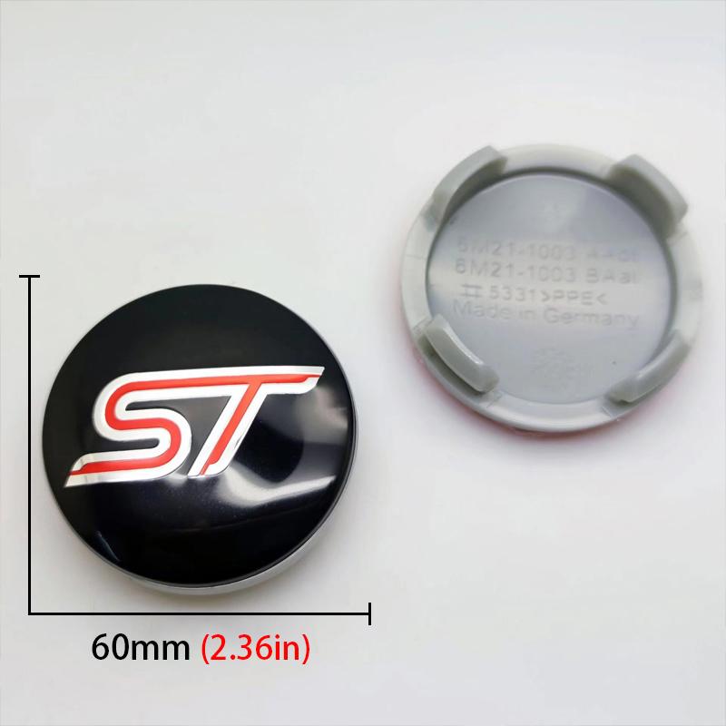 4Pcs 54mm 60mm Car Wheel Center Hub Cap Rim Cover For Ford ST LINE stline Focus 2 3 MK2 MK3 MK1 qv3 Fusion Everest Escape Explorer