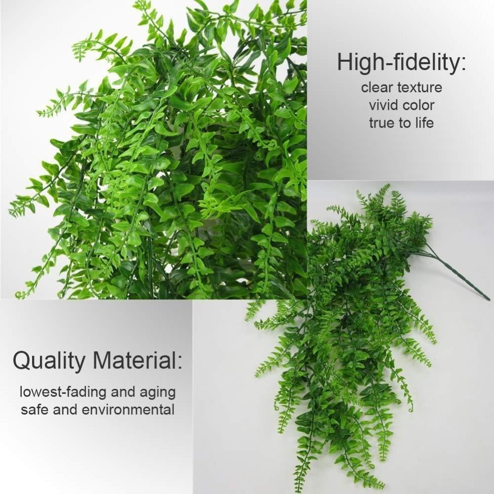 2pcs 29.92in Fake Hanging Plant Green Wall Hanging Plant Decor Artificial Greenery  Balcony