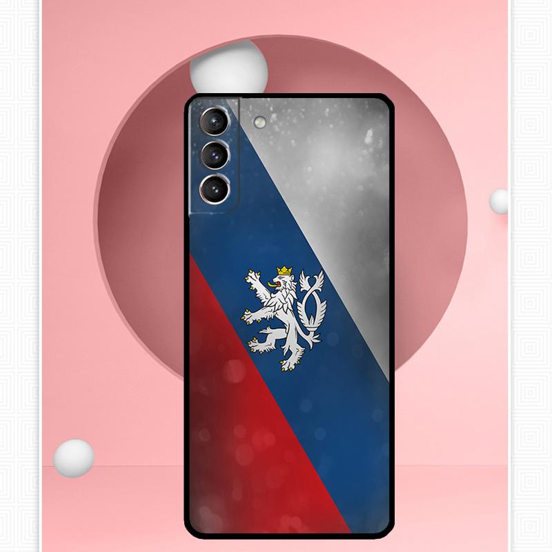 Чехол с чешским флагом для Samsung Galaxy S24 S23 S22 Ultra Note 10 Plus Note 20 S9 S10 S20 S21 FE, задняя крышка