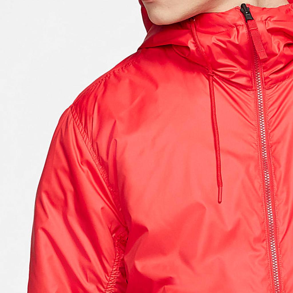 Nike Puffer Jackets Men's Red Hooded Moderate Reversible CJ4378-657