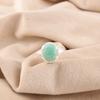 Oval Natural Amazonite 925 Sterling Silver Eternity Mother Gift New Ring Jewelry RR-28-32