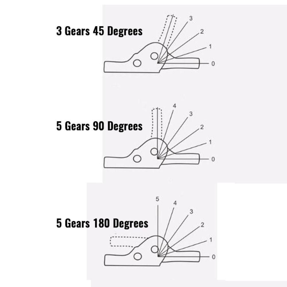 Стальной шарнир для регулировки угла наклона дивана, 3/5 передач, регулируемый шарнир для складного дивана на 54/90/180 градусов, регулятор угла наклона складного стула