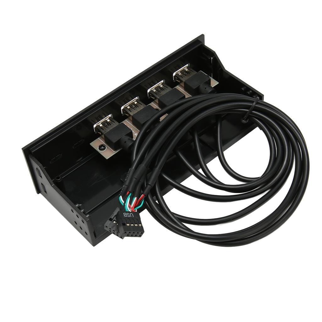 5,25-дюймовая многофункциональная передняя панель USB 2.0, 4 порта, 19-контактный, для отсека 5,25 дюйма корпуса ПК