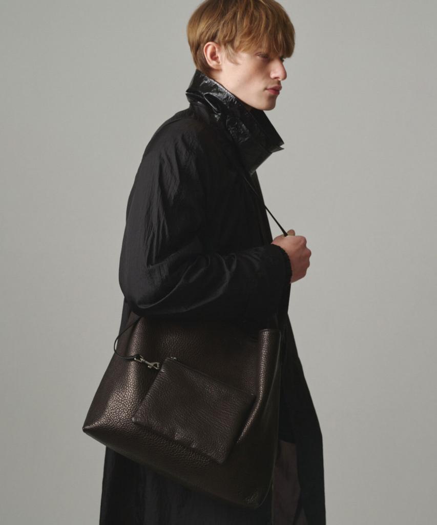 Moonsun Detachable Clutch Pocket Leather Bag / Black