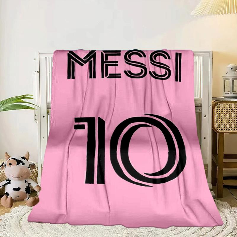 Messi's Pink  Portable Blanket/Soft Blanket Bedding Blanket Suitable for Travel Camping Living Rooms Offices Sofas Fan Gifts