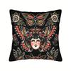 PC Bohemian Tattoo Style Pillow Cover Boho Art Decorative Cushion Cover for Sofa Living Room Bedroom Home Decor