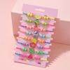 8Pack Summer Beach Fruit Bracelet Adjustable Cord Rope Best Friend BFF Bracelets for Kids Girl Jewelry Friendship Gifts