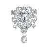 Brand Crystal Rhinestone Large Size Big Drop Brooches For Wedding Ornament Jewelry