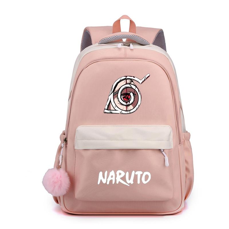 Аниме Наруто, нейлоновый милый мягкий рюкзак, школьная сумка для девочек-подростков, повседневная сумка для книг, мужская и женская дорожная сумка для отдыха