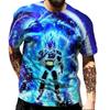 Men's Top Fashion Cartoon Cool Children's T-shirt 3D Men Short Sleeve Top Street Summer T-shirt