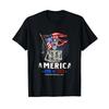 USA Skull Flag America 4th of July Independence Day T-Shirt 100% Cotton
