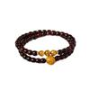 Indian Small Leaf Sandalwood Bead Bracelet - Unisex Prayer Beads, Live Broadcast Goods, Straight Cut Design.