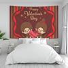 Cute Mmonchhichiss Anime Tapestry Hippie Flower Wall Carpets Dorm Decor Wall Hanging Home Decor