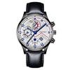 Fashion Calendar Business Men's Watch Men's Watch Six-Pin Belt Quartz Watch