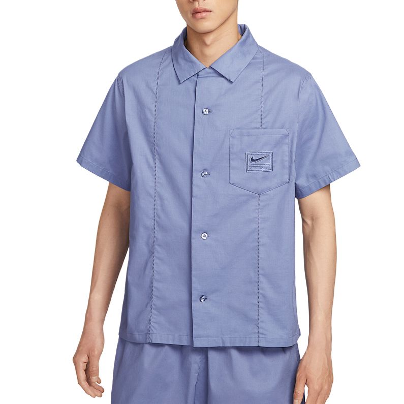 Nike Рубашки Мужские Синие Лацканы Умеренные Другие IH8663-499