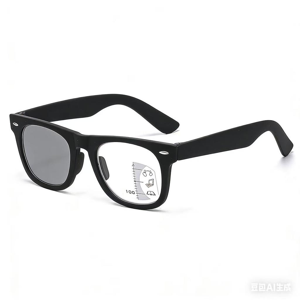 Модные квадратные мультифокальные фотохромные очки с защитой от синего света для пресбиопии, унисекс, ретро, большие, для чтения