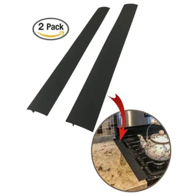 Силиконовая крышка для кухонной плиты, длинная и широкая крышка, 2 шт., для защиты от разливов