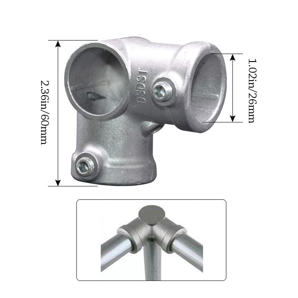 Aluminum Alloy Steel Frame Fasteners 1\2''/3\4" Circular Pipe Connector Pipes