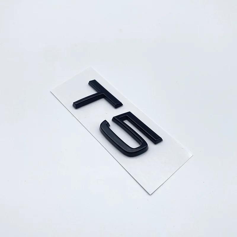 ABS Letters Numbers Emblem B4 B5 T4 T5 T6 T8 Trunk Lid Badge Decal Car Sticker for Volvo V60 Glossy Black Chrome