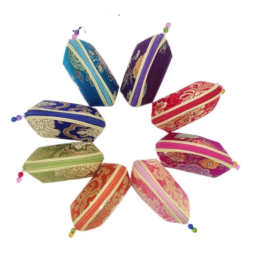 Кейс для многоцветных ожерелий Сумка для хранения в китайском стиле Шкатулка для украшений Женская сумка для украшений Кошелек Сумочка