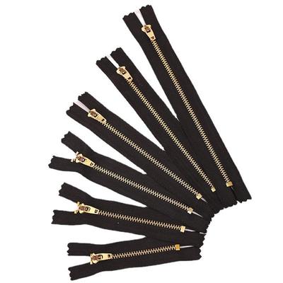 3 # молнии с латунными зубцами 9/12/15/18 см, закрытые металлические молнии с автоматическим замком, джинсовая планка, сумка-карандаш, карманные молнии