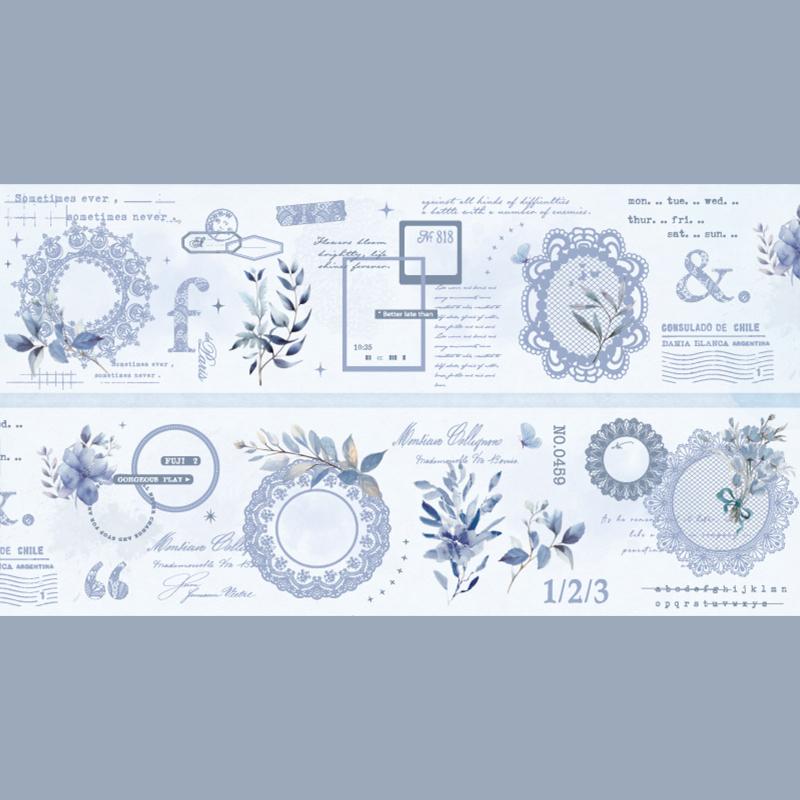 Mr. Paper, 6 Styles, 200cm/roll, Laser Silver and Paper Tape, Scrapbook Collage Base Decorative Sticker Tape