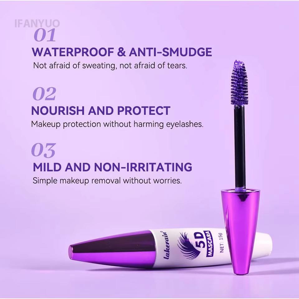 5D Тушь для ресниц Экстремальный объем - Водостойкая, Стойкая и Натуральное утолщение с эффектом подкручивания и наращивания ресниц, 15 г