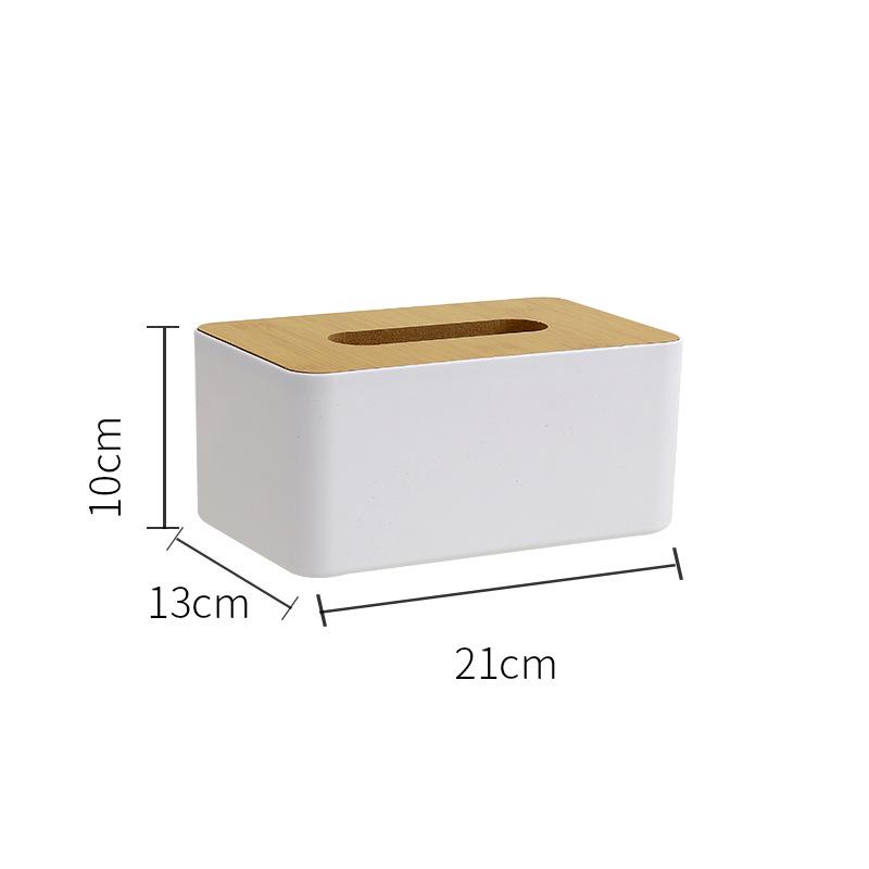 Коробка для салфеток с текстурой дерева, держателем для пульта дистанционного управления и отделением для ручек для журнального столика или использования в гостиной