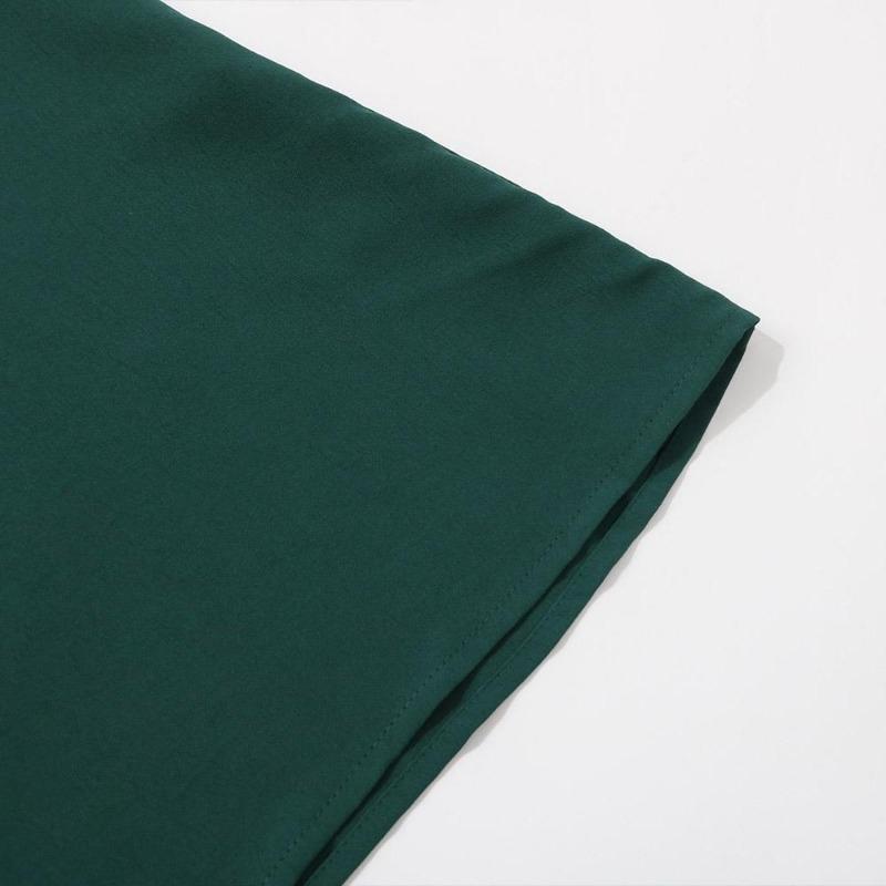 Женское осенне-зимнее однотонное элегантное кружевное платье средней длины с v-образным вырезом и высокой талией