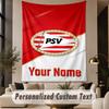 Custom Text Tapestry PSV Eindhoven FC Print Wall Tapestry Indoor Living Room Wall Decor
