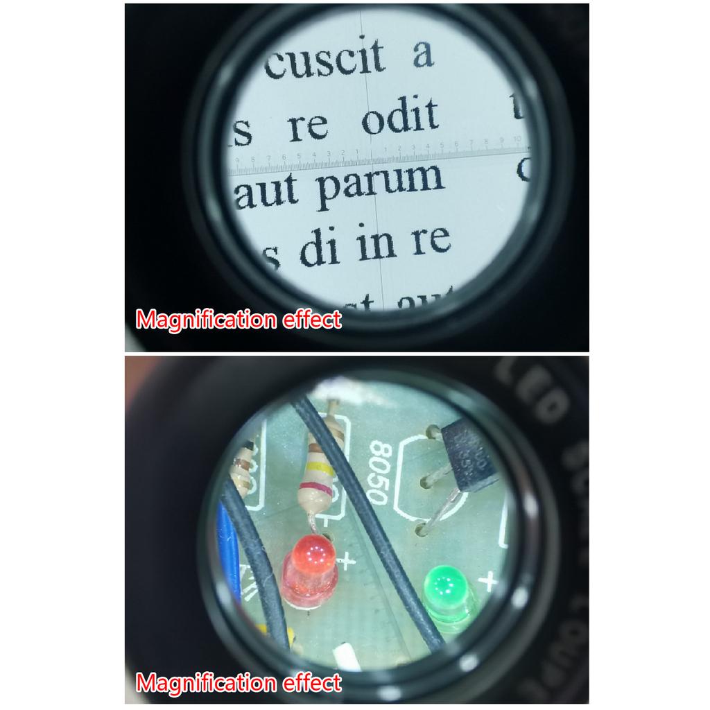 10xScale Подставка Лупа Настольная увеличительная линза Портативная цилиндрическая оптическая увеличительная линза Ювелирная лупа для чтения