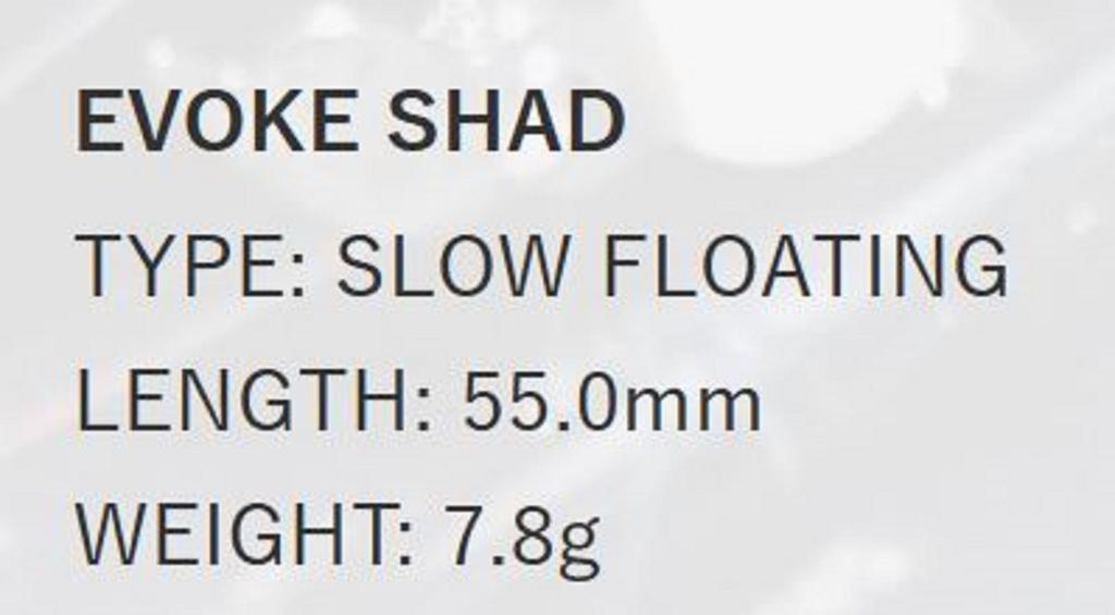 Deps Воблер Evoke Shad 55мм 7.8 грамм Плавающий 16 (9165)