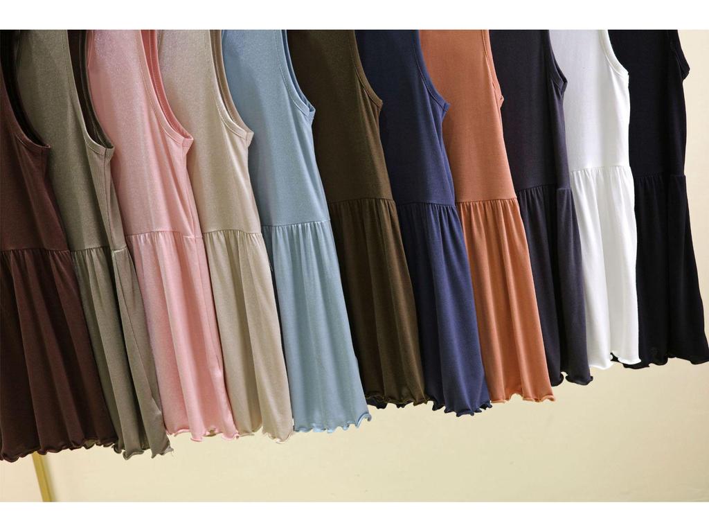 Женская летняя модальная майка с V-образным вырезом - Большой размер, однотонная, облегающая майка