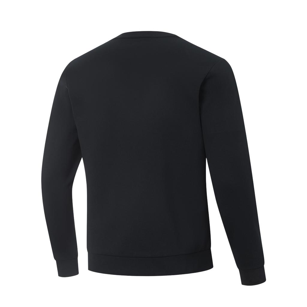 Li-Ning Fleece Lined Round Neck Sports Casual Letter Sweatshirt Men Sweatshirt AWDV973-4