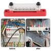 Circuit Busbar Plug 48V 150A DC Bus Bar Power Distribution Block 6 Ways Electro Junction For Boat Truck RV Caravan Car