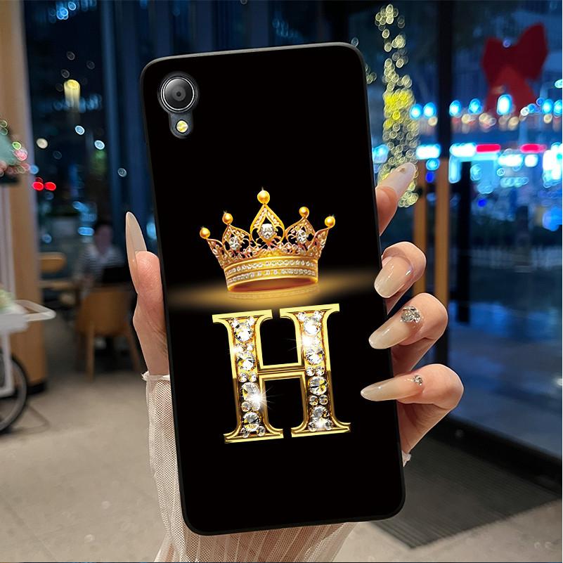 Cute New Design Crown Letter Shockproof Soft Phone Case For Asus ZenFone Live (L1) ZA550KL Bumper Silicone Black Case Cover