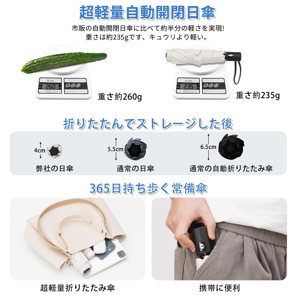 Складной легкий тепловой УФ складной автоматический складной УФ ветер вода как для солнечной, так и для дождливой погоды для бизнеса зонт, легкий, блокирующий,