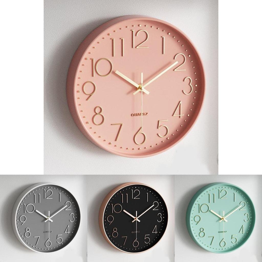 Elegant Modern Wall Clock With Quartz Movement For Study Room And Lounge