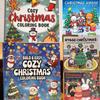 Montessori Gift Merry Christmas Coloring Book Christmas Theme Doodles Book for Christmas