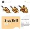 ABWR-3Pcs 20/25/32Mm Step Drill Bit With Limit Swivel Groove PPR Lifting Cone Drill Bits For Water Pipe Reaming
