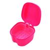 Dentures Case Portable Soaking Denture Bath Box with Strainer Basket Invisible Brace Retainer Mouth