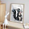 Disney Diamond Painting Bambi and Flowers Watercolor Art Painting Cartoon Diamond Painting Full Diamond Cross Stitch DIY Gift Home Decoration