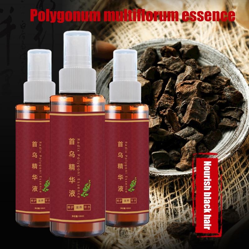 1 шт., спрей для ухода за белыми волосами, жидкие травяные эссенции для роста волос, черный шампунь для контроля масла в волосах, увлажняющий волосы