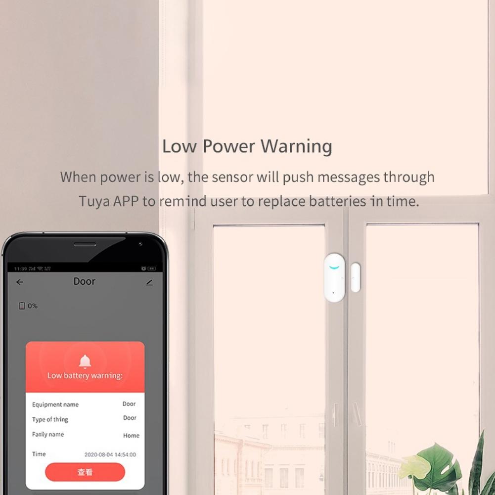 WIFI Door Magnetic Door And Window Alarm Home Graffiti Smart Home Wireless Detection Alarm Sensor