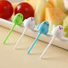 5/6/10 шт. Фруктовая вилка Многоразовая Мультяшный Милый Цыпленок Выбор Еды Мини Десертная Зубочистка для Ежедневного Использования