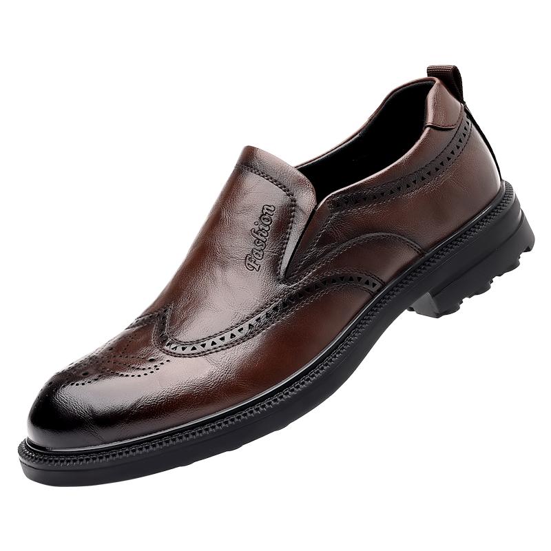 Мужские повседневные туфли-лоферы класса люкс, классические туфли-броги, классические свадебные туфли, итальянские летние туфли-броги для вождения