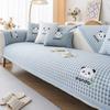 Чехол для дивана All Seasons Modern Simple Anti-slip Cold Housses de Canapé Panda Embroidery Sofa Cushion Cover Seat Cushion