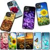 Цветок ромашка Желтый подсолнух Чехол для телефона для Apple iPhone 16 15 14 Plus 13 12 Mini 17 Pro Max + ProMax 16E Air 16+ Корпус